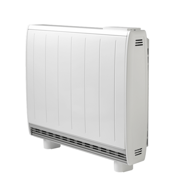 graphic of a white storage heater