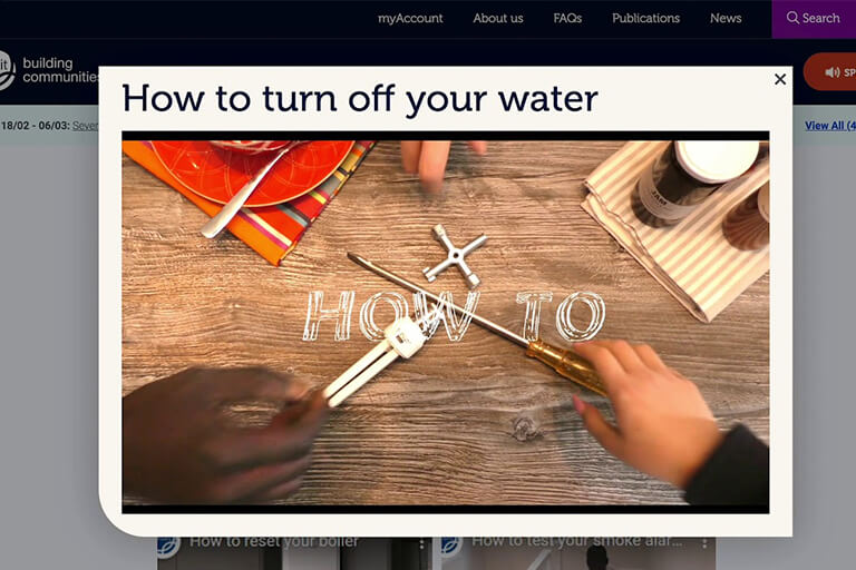 How to turn of your water video