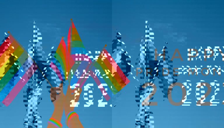 Pride month 2023 hands holding LGBTQ+ flags Pride month 2023 hands holding LGBTQ+ flags