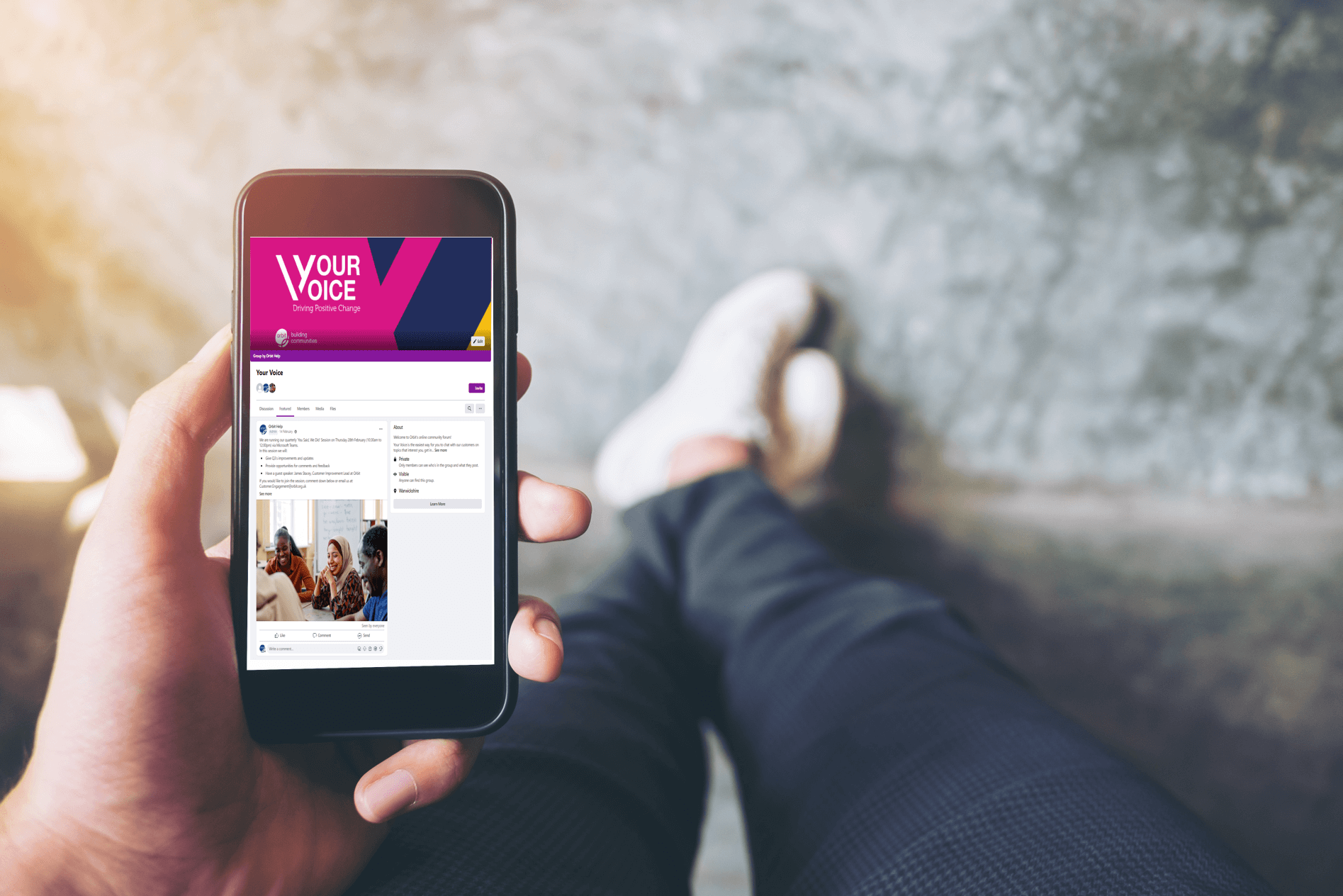 mobile phone with Your voice webpage